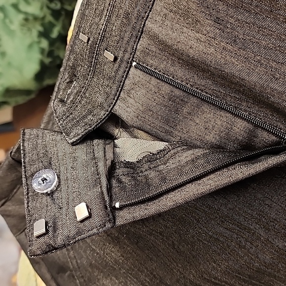 Larry Levine Suit Slacks Dress Pants Stretch Sheen Tailor Office Trouser Summer - Picture 11 of 13